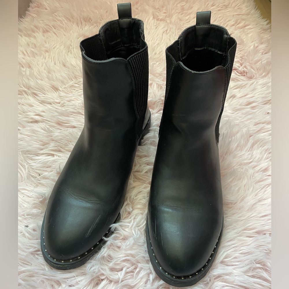 Primark Black Ankle Boots with mini studs